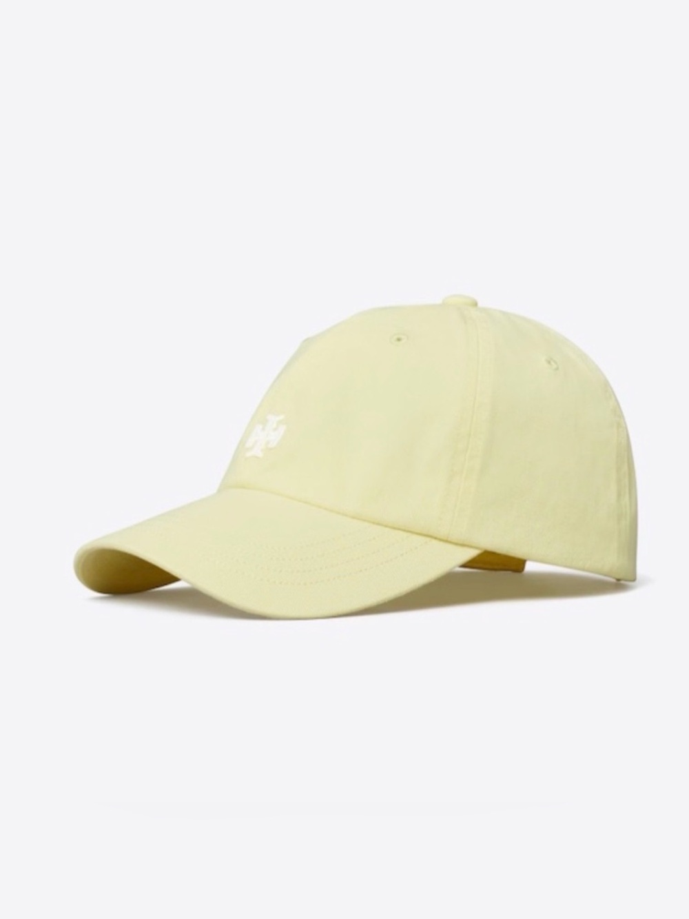 New💛Tory Burch butter Yellow Logo Baseball Cap!